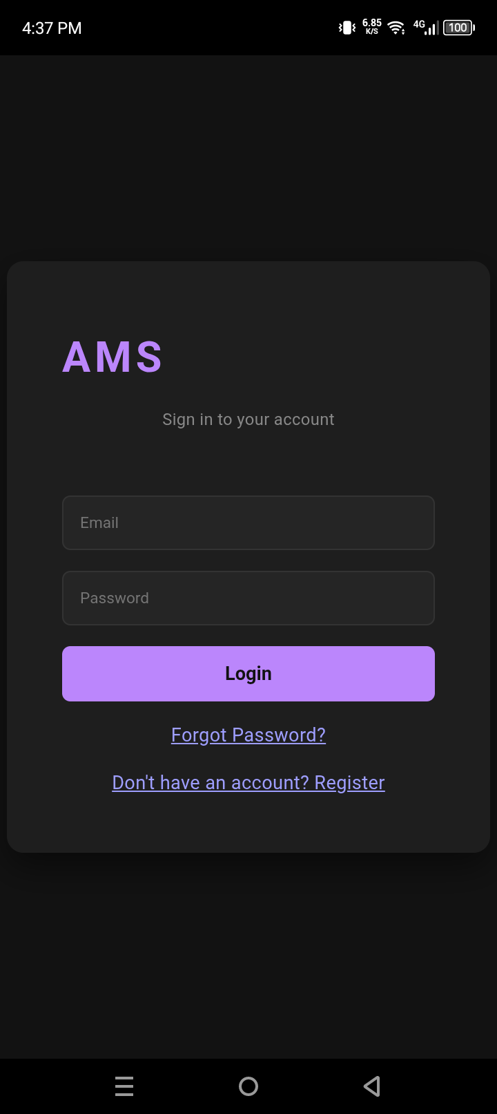Login & Sign Up Interface